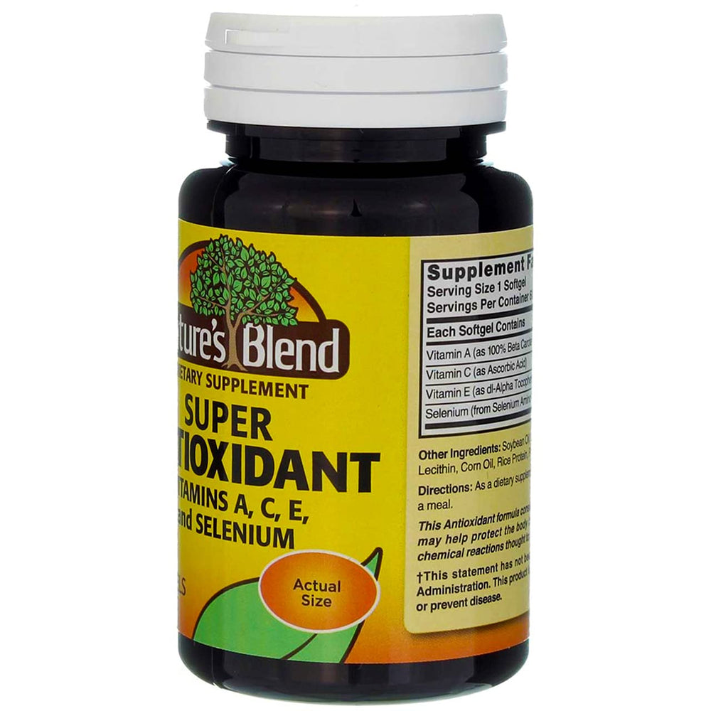 Nature's Blend Super Antioxidant Aces ingredient graphic emphasizes the antioxidant blend.