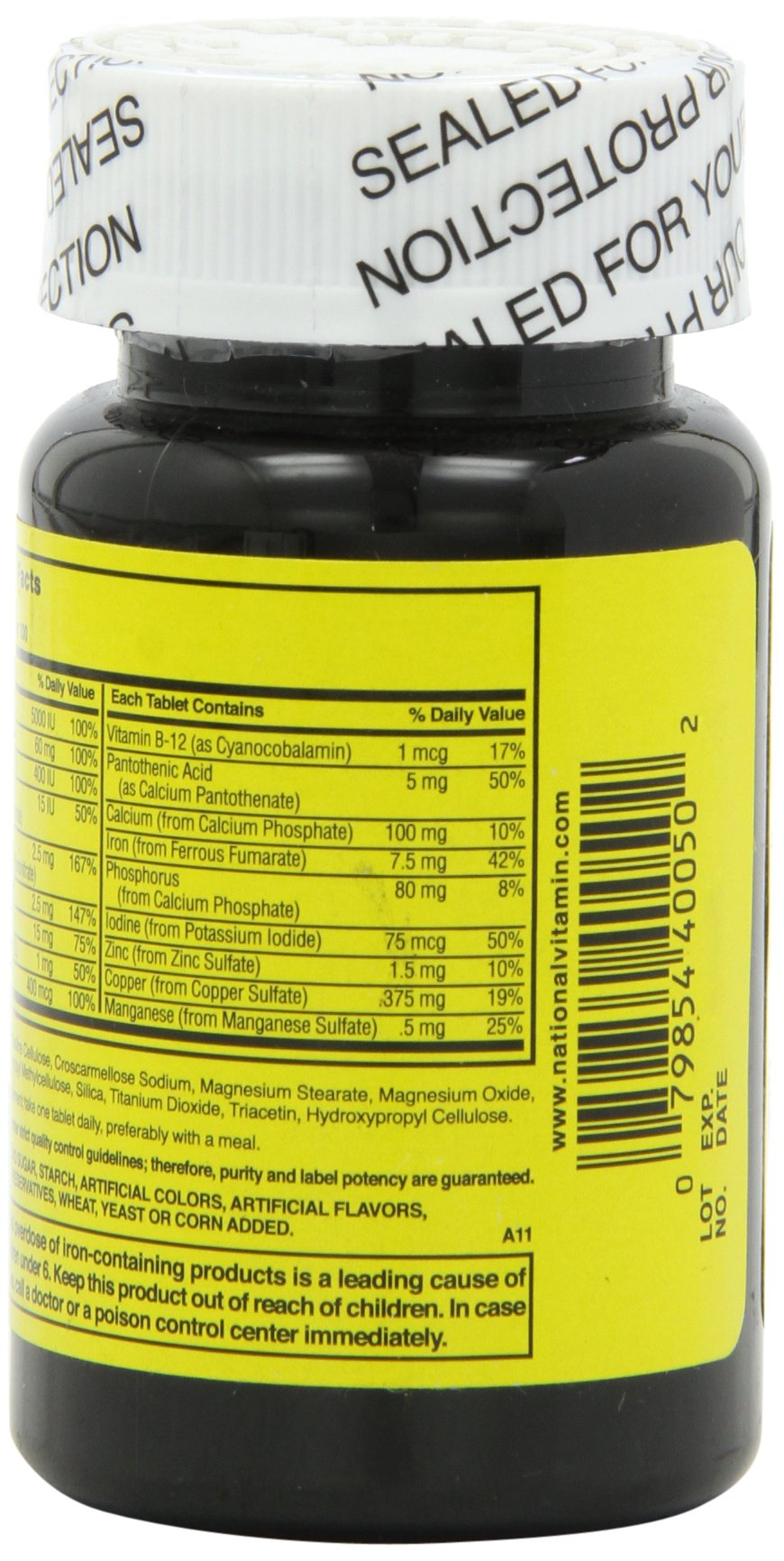 Nature's Blend NAT B Multivitamin & Mineral TB packaging varies across boxes