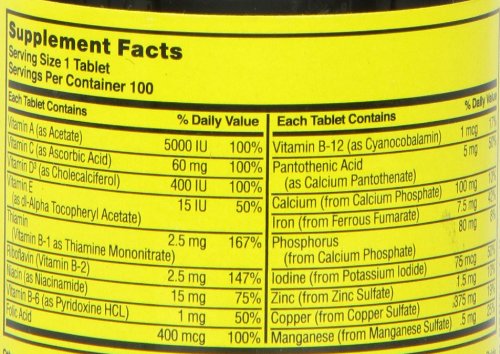 Nature's Blend NAT B Multivitamin & Mineral TB travel-friendly pack