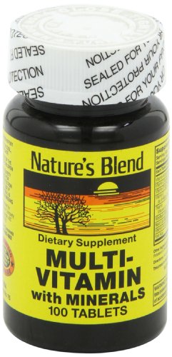Nature's Blend NAT B Multivitamin & Mineral TB bottle used in daily routine
