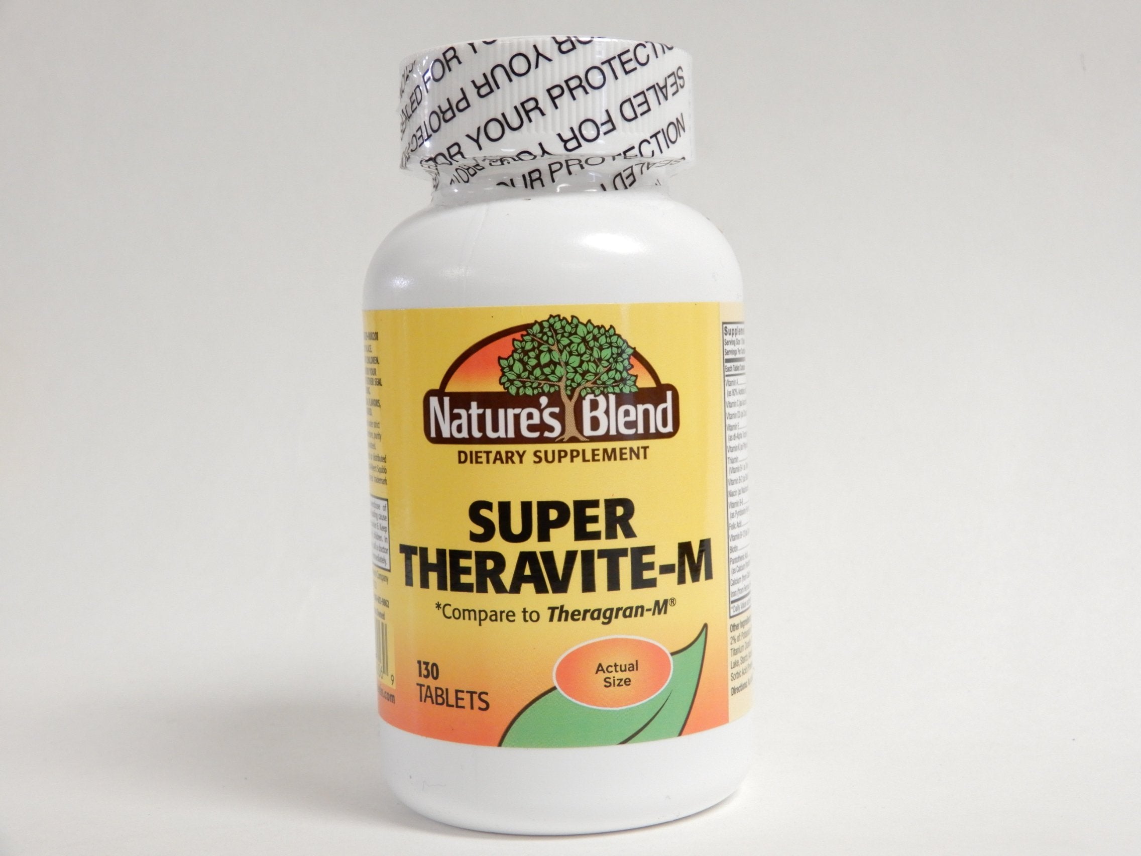 Nature's Blend NAT B Super THERA Vite M TB 130 bottle with capsules for daily energy support