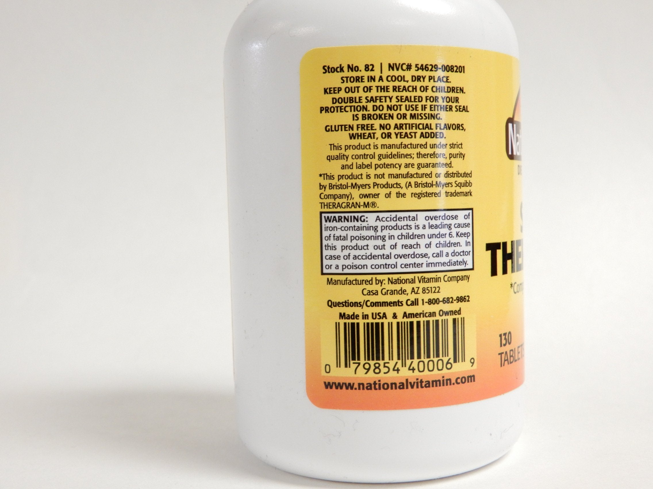 Nature's Blend NAT B Super THERA Vite M TB 130 display of capsules on shelf for everyday vitality