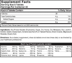 Packaging of Nature's Blend tablets with honey flavor, ideal for gluten-free lifestyles.