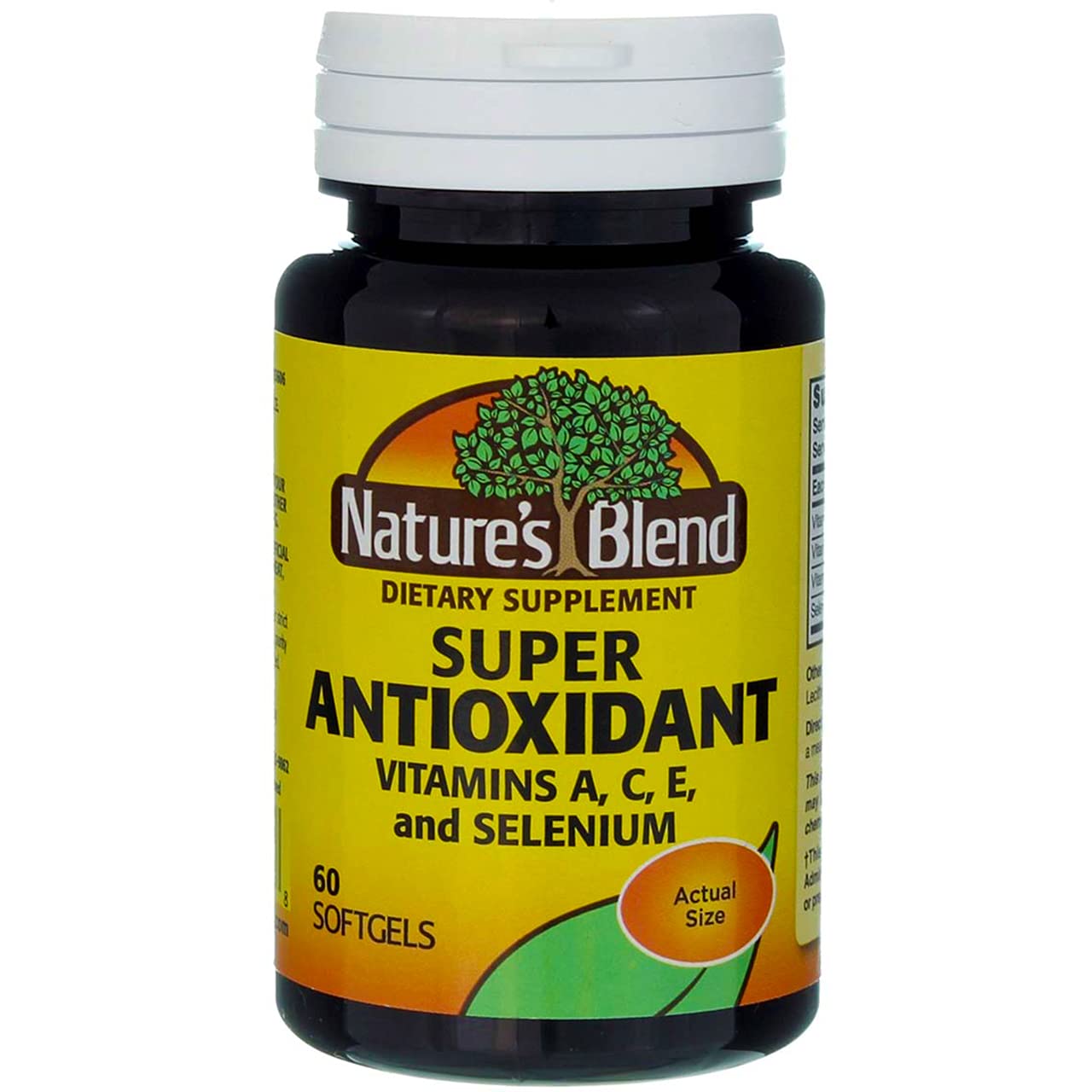 Nature's Blend Super Antioxidant Aces capsules in a bottle for daily support.