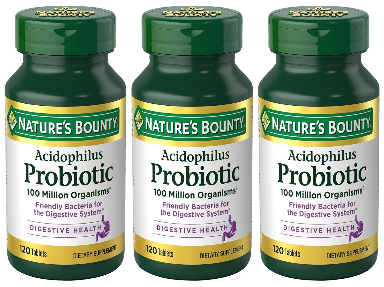 Nature's Bounty Acidophilus Probiotic bottle ready for daily wellness routine