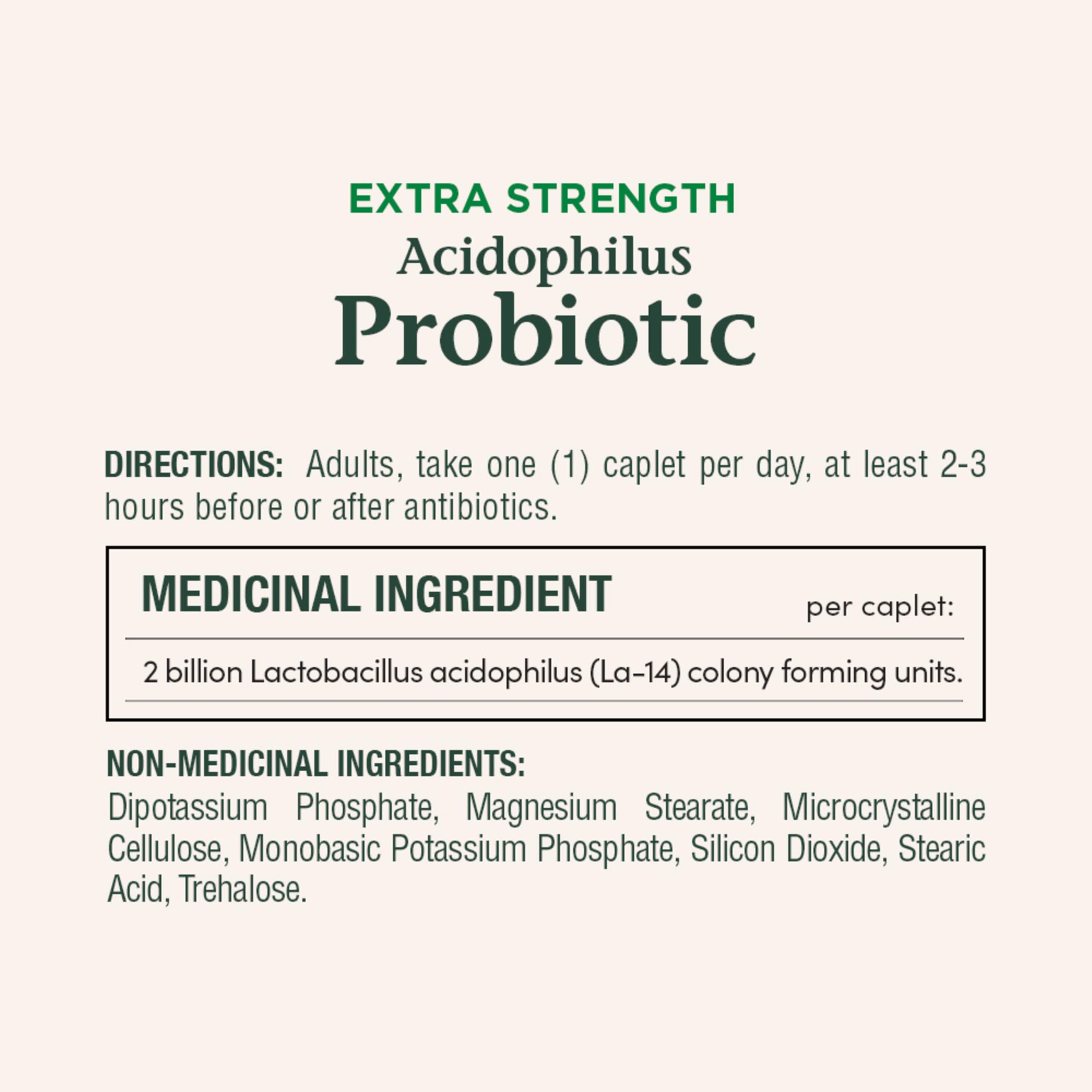 Nature's Bounty Acidophilus probiotic capsules for daily digestive support