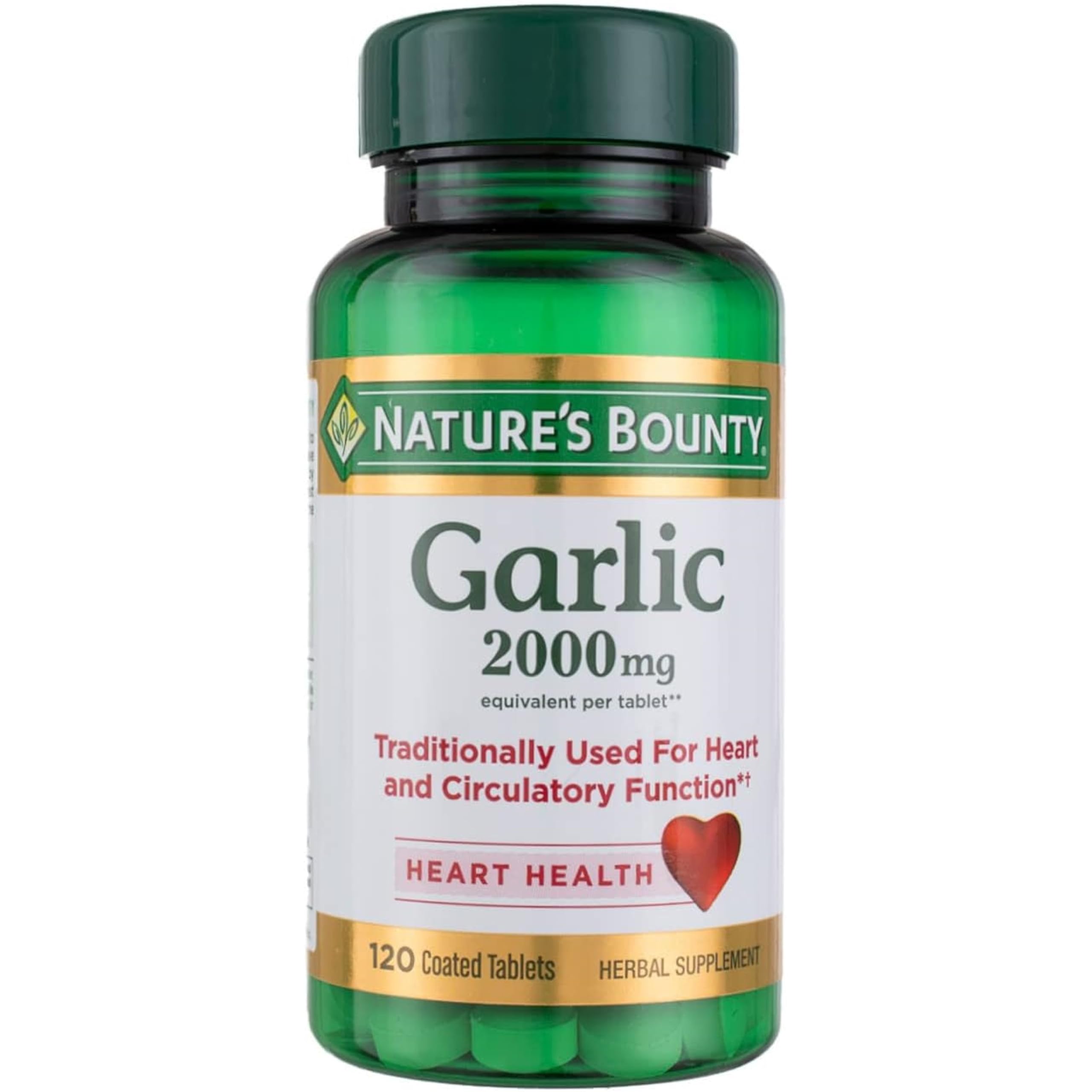 Nature's Bounty ajo 2000 mg, paquete de cuatro para conveniencia y ahorro.