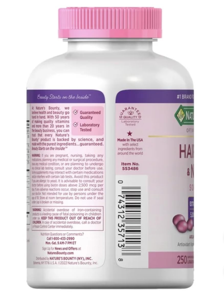 Nature's Bounty Argan Oil infused softgel close-up for daily beauty support