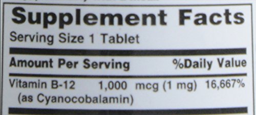 Nature's Bounty B-12 1000 mcg tablets with smooth coating