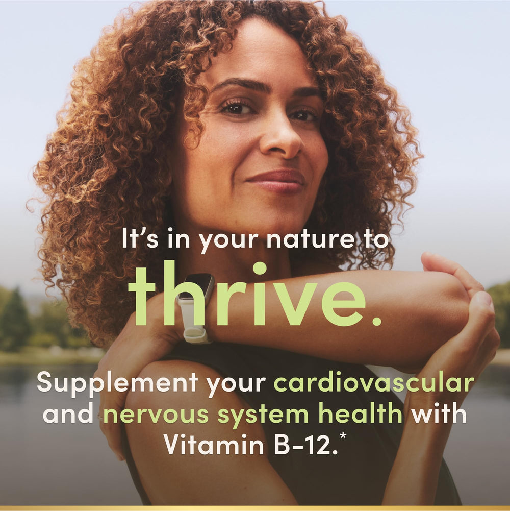 Nature's B12 cherry flavor dissolving for easy daily use.