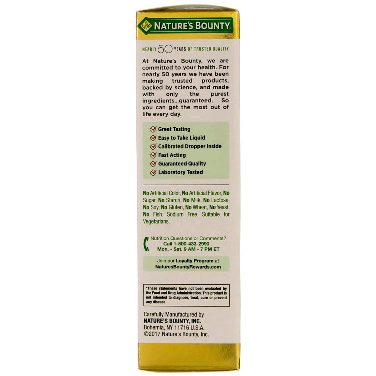 Nature's Bounty B-12 liquid dropper for quick sublingual dosing.
