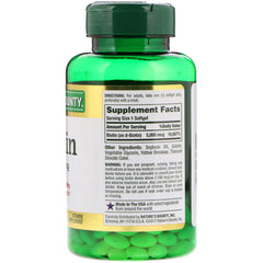 Nature's Bounty Biotin 5000 mcg bundle packaging supports healthy hair, skin, and nails.