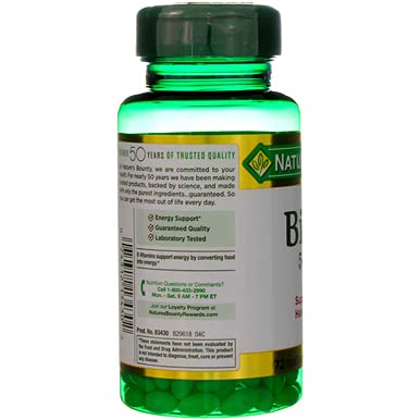 Nature's Bounty Biotin 5000mcg ingredients panel transparency
