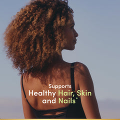 Nature's Bounty Biotin hair-health focus supports healthy hair and nails