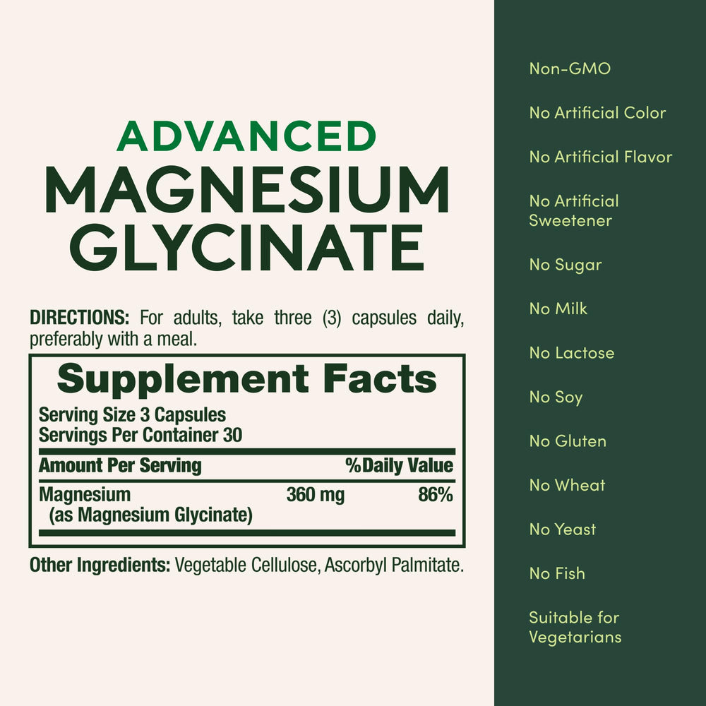 Lifestyle scene with Nature's Bounty Calm Magnesium Glycinate suggests daily stress support.