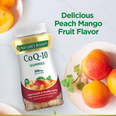 Nature's Bounty CoQ10 Gummies poured into hand for easy daily intake.
