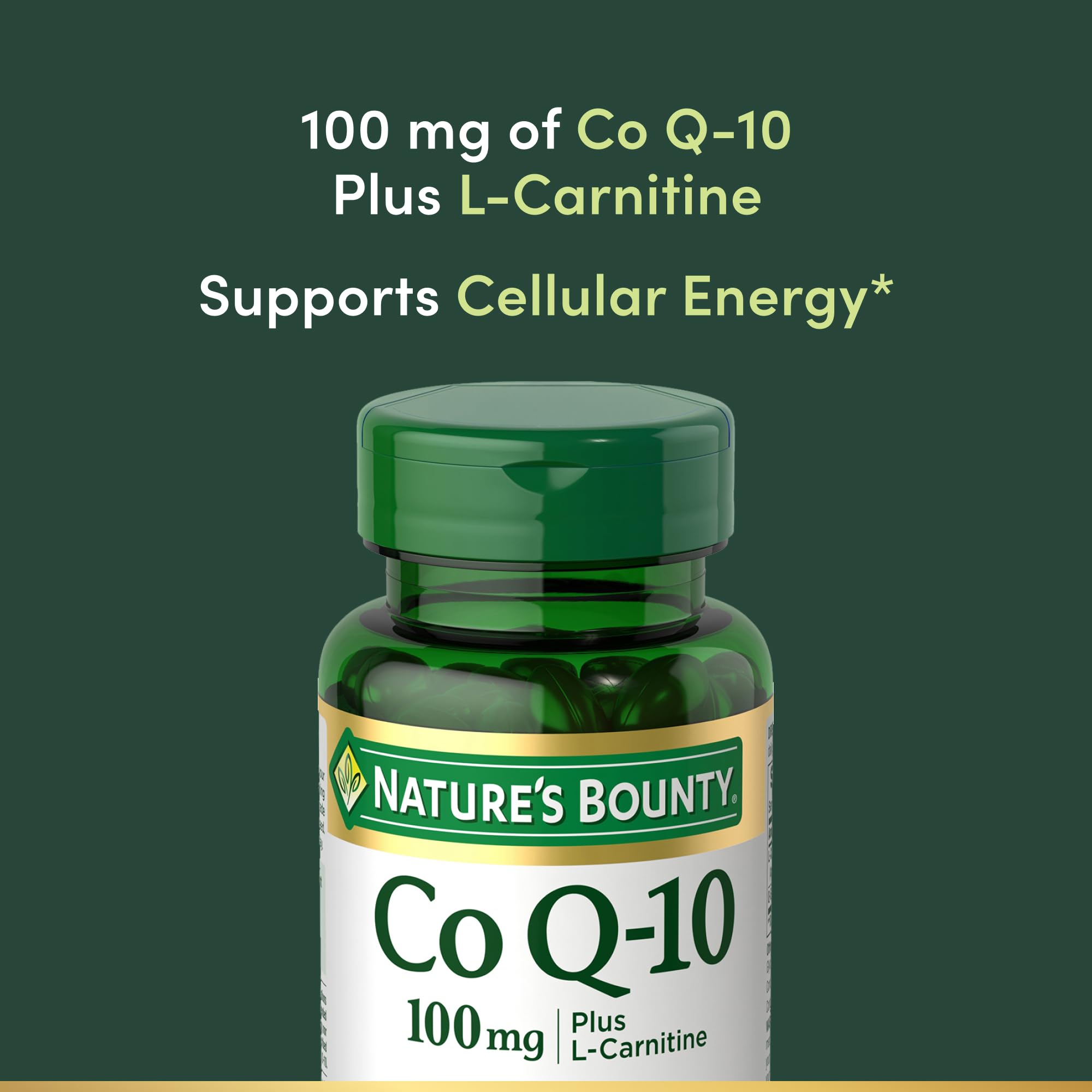 Pouring CoQ10 softgels for easy daily use and quick absorption