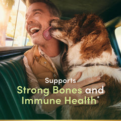 Nature's Bounty D3 5000 IU softgels back-label closeup showing non-GMO gluten-free
