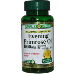 Nature's Bounty Evening Primrose Oil Softgels 1000 mg, pack of 2, convenient daily supplement