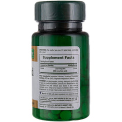 Close-up of folic acid label highlighting 800mcg dosage and bulk-pack