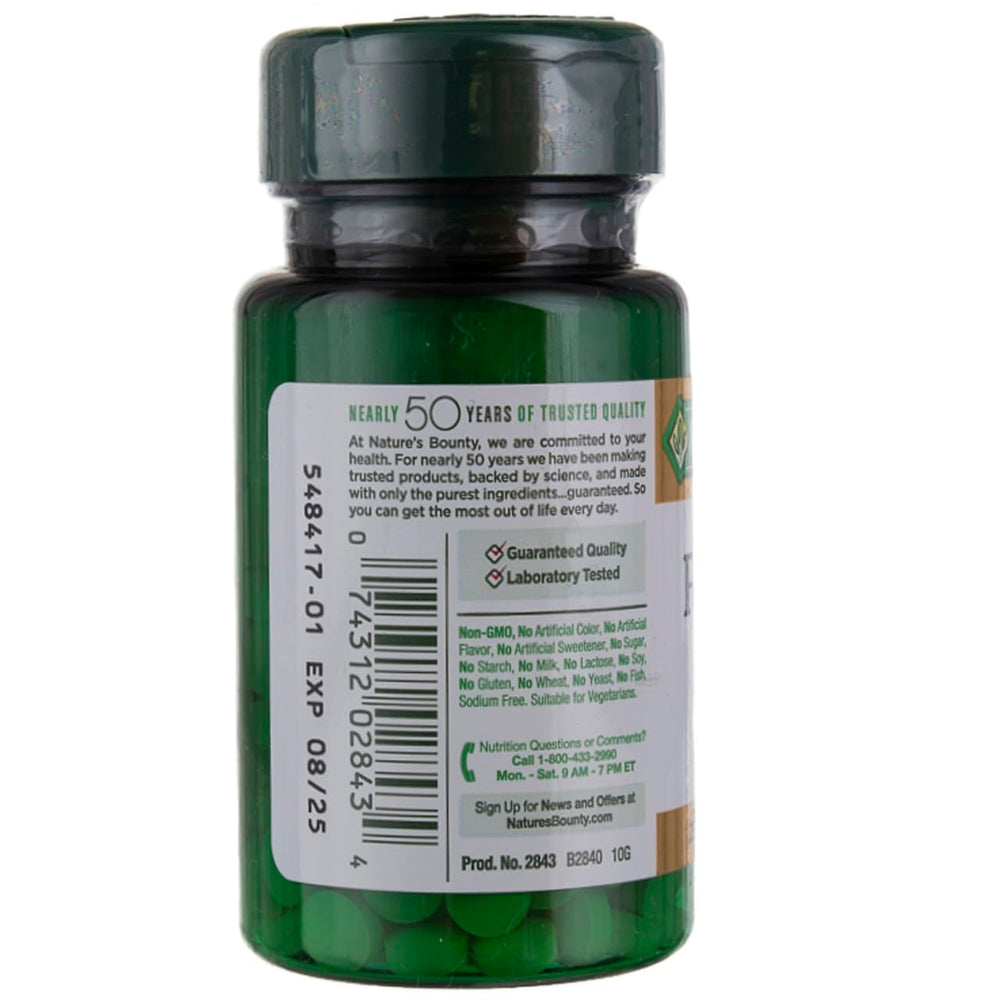 Three-pack Nature's Bounty folic acid for bulk convenience