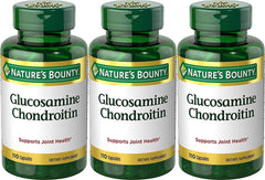 Nature's Bounty Glucosamine Chondroitin bottle supports joint mobility and daily comfort.