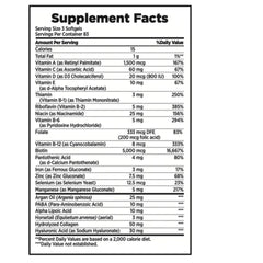 Nature's Bounty Hair Skin Nails capsules closeup - high potency nutrients for shiny, resilient hair.