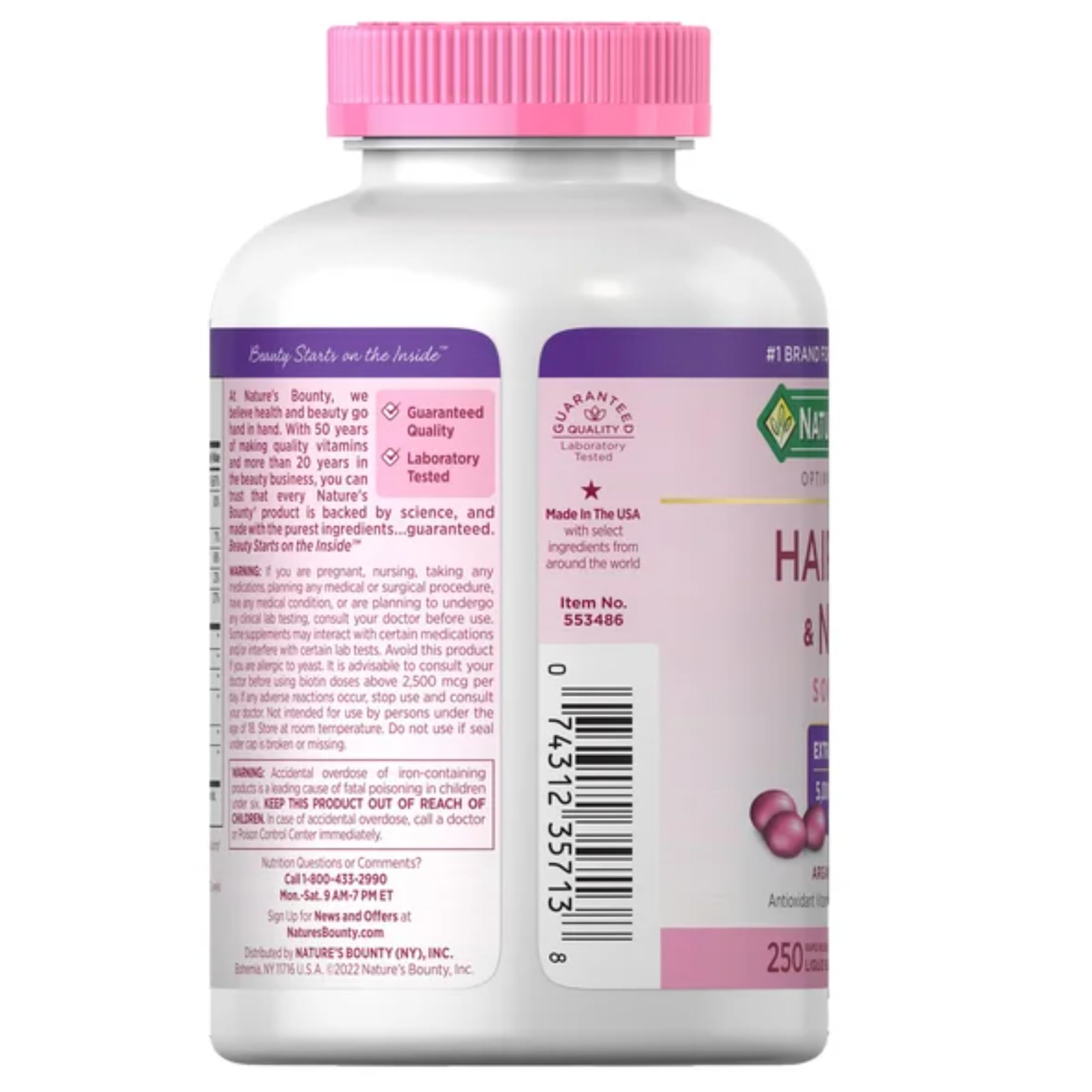 Nature's Bounty Hair Skin Nails lifestyle use - supports daily vitamin routine.