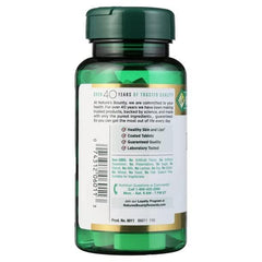 Nature's Bounty L-Lysine 1000 mg label, key nutrient for tissue maintenance.