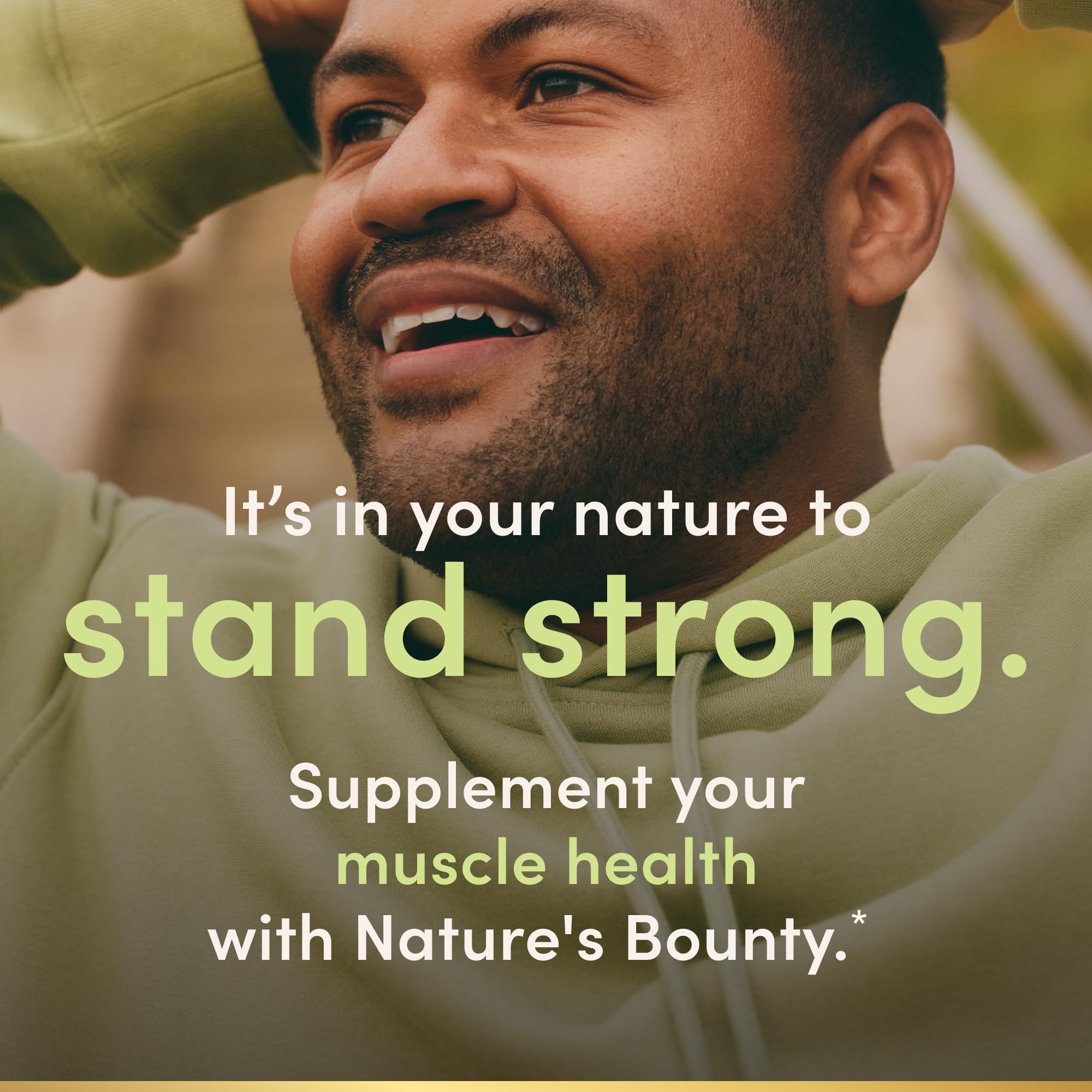 Pouring Nature's Bounty magnesium tablets into a hand for daily use