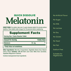 Nature's Bounty Melatonin 45-count container for convenient nightly use.