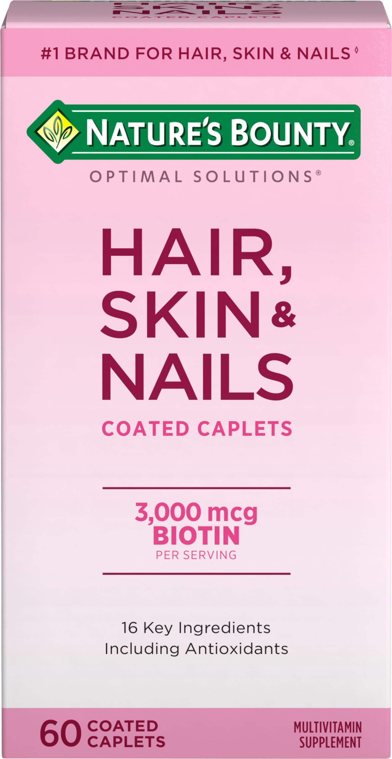 Nature's Bounty Optimal Solutions caplets: beauty-supporting formula