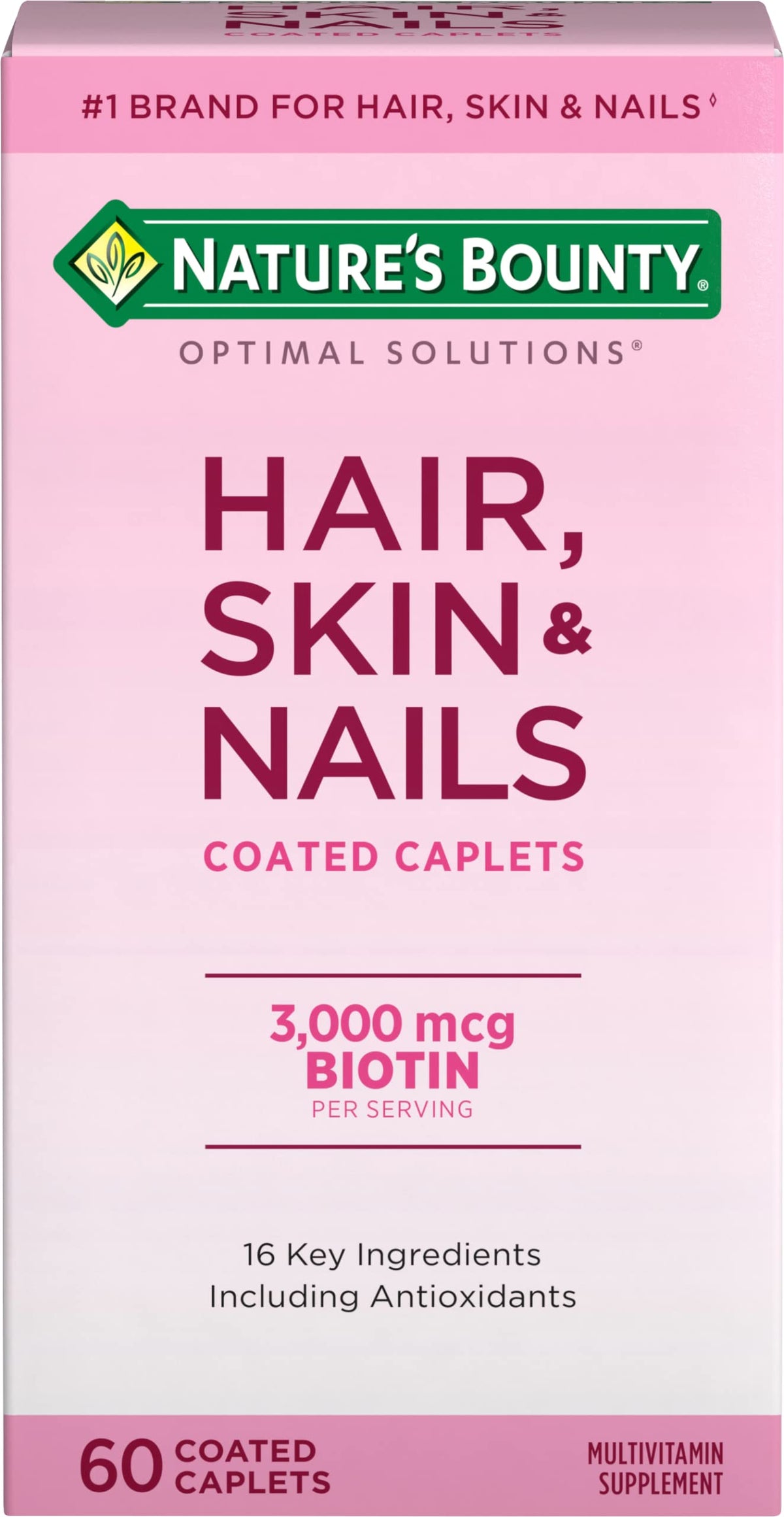 Nature's Bounty Optimal Solutions caplets: beauty-supporting formula