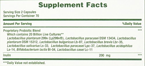 Nature's Bounty Probiotic 10 serving pack on shelf.