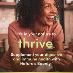 Nature's Bounty Probiotic Gummies with Vitamin D shown for immune-support potential.