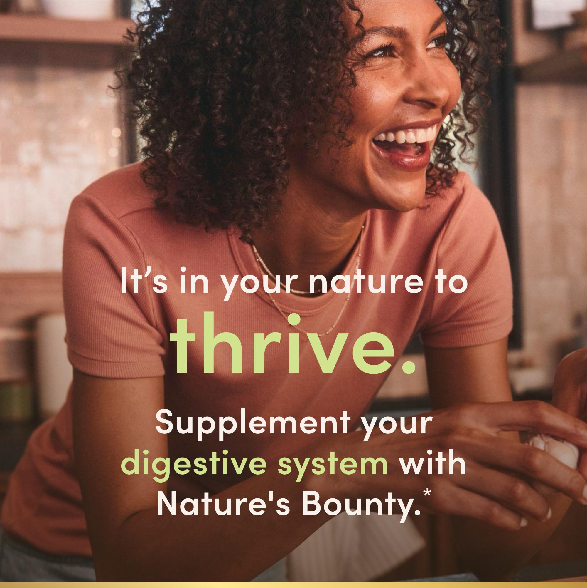 Nature's Bounty Probiotic GX label detail with patented strain