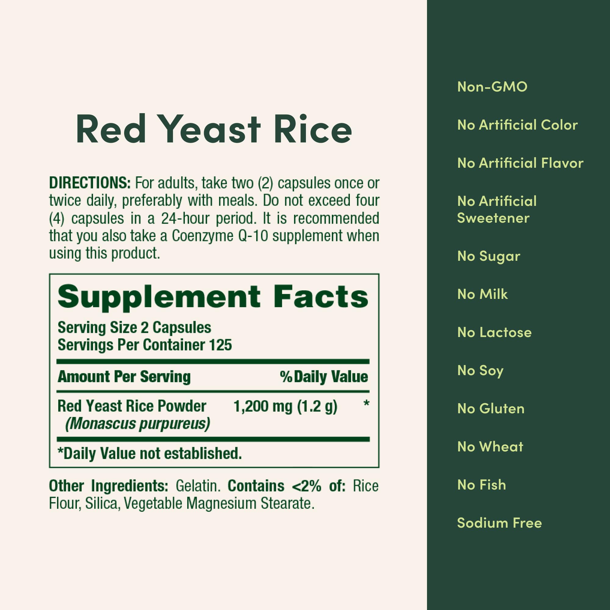 Nature's Bounty Red Yeast Rice capsules arranged for a simple daily routine