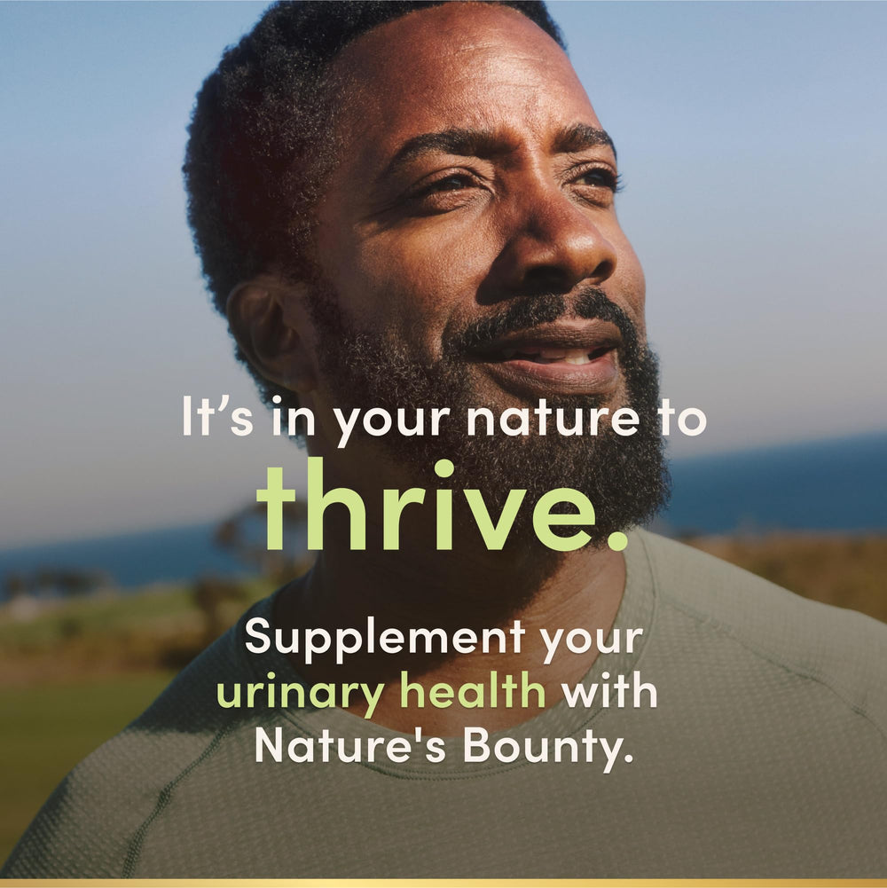 Label on Nature's Bounty Saw Palmetto bottle highlights ingredients