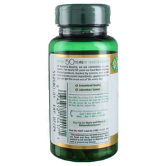 Label details on Nature's Bounty turmeric capsules for easy dosing and on-the-go wellness.