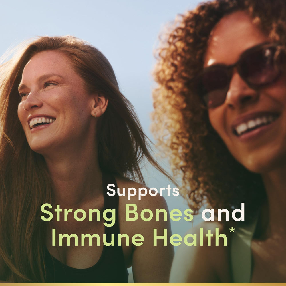 Twin-pack view of Nature's Bounty Vitamin D3 softgels showing generous supply.