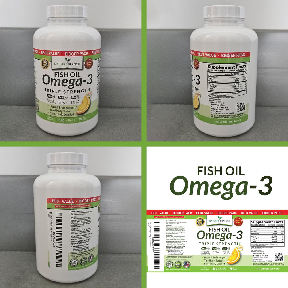 Nature's Branch lemon-softgel aroma hints at burpless lemon flavor.