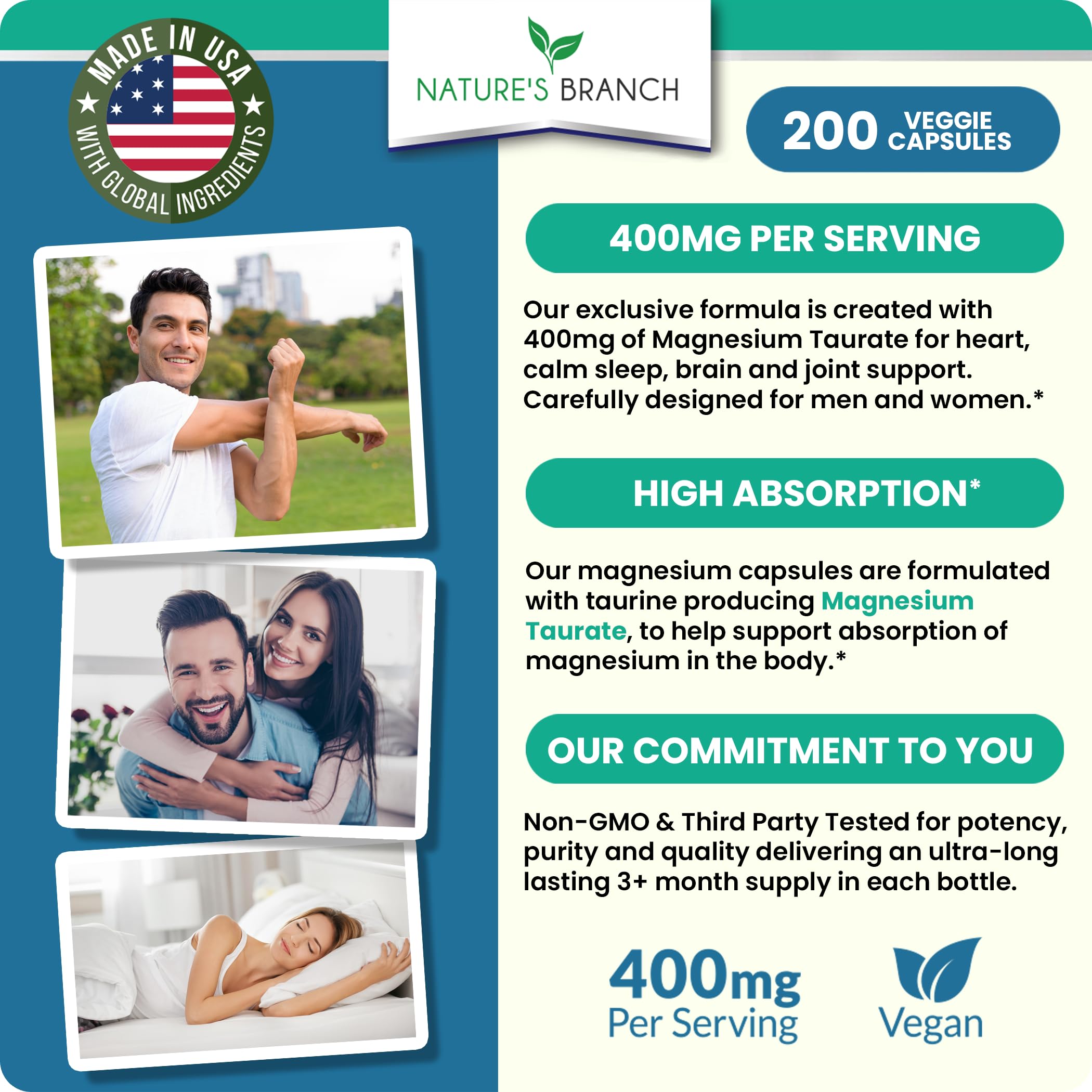 Nature's Branch Made in USA stamp indicating quality production