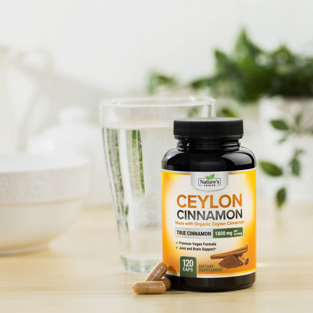 Nature's Choice cinnamon capsules ready for daily routines in beverages
