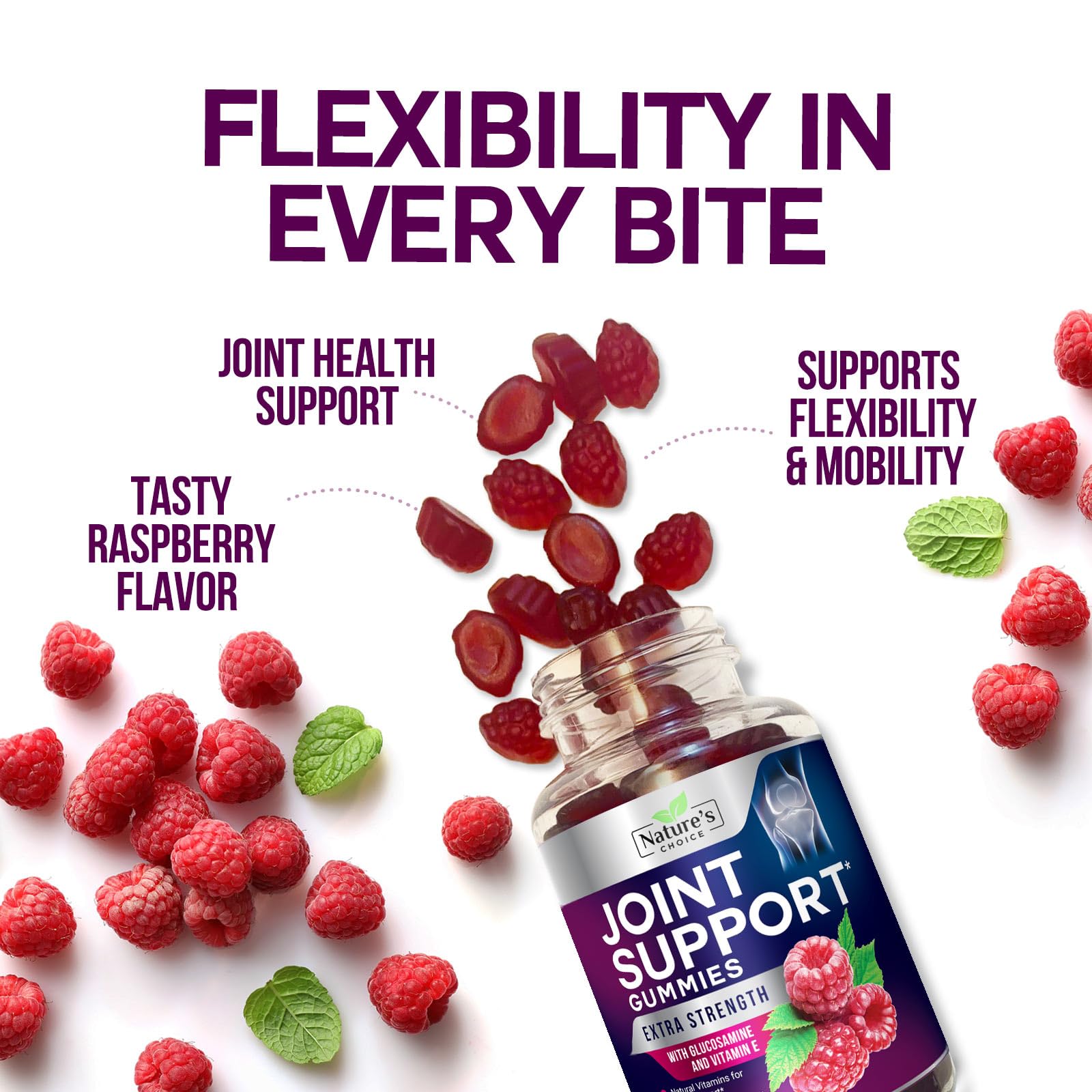 Nature's Choice Gummies on a countertop convey everyday routine integration.