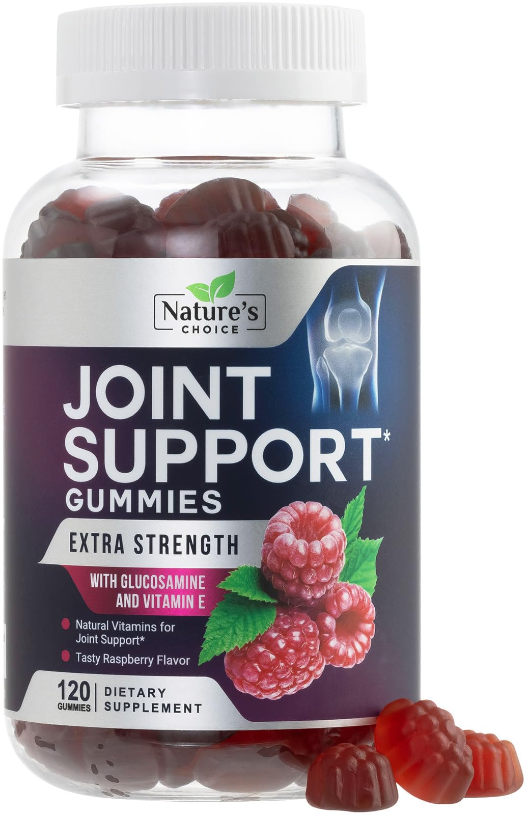 Nature's Choice Joint Support Gummies pack on shelf supports flexible movement through daily activities.