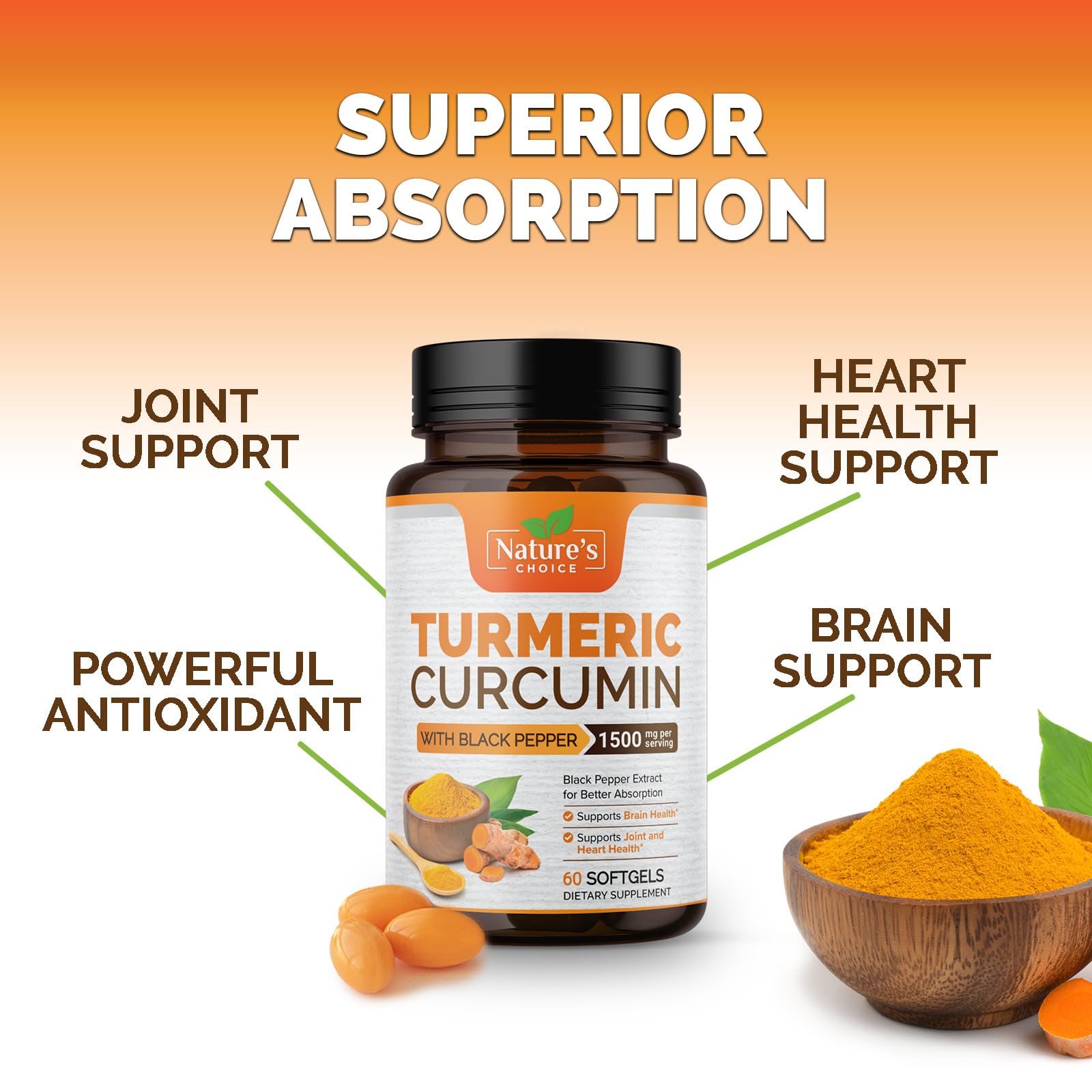 Nature's Choice label close-up emphasizes non-GMO clean ingredients.