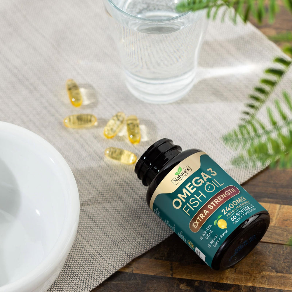 Nature's Choice Omega 3 burp-free softgels for comfortable use