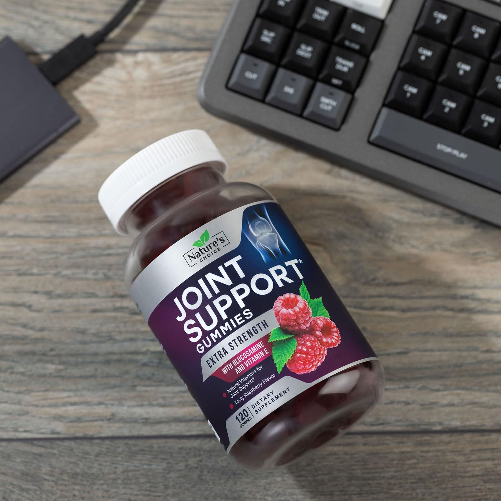 Nature's Choice Supplement pouch eco-pack demonstrates portable, on-the-go joint support.