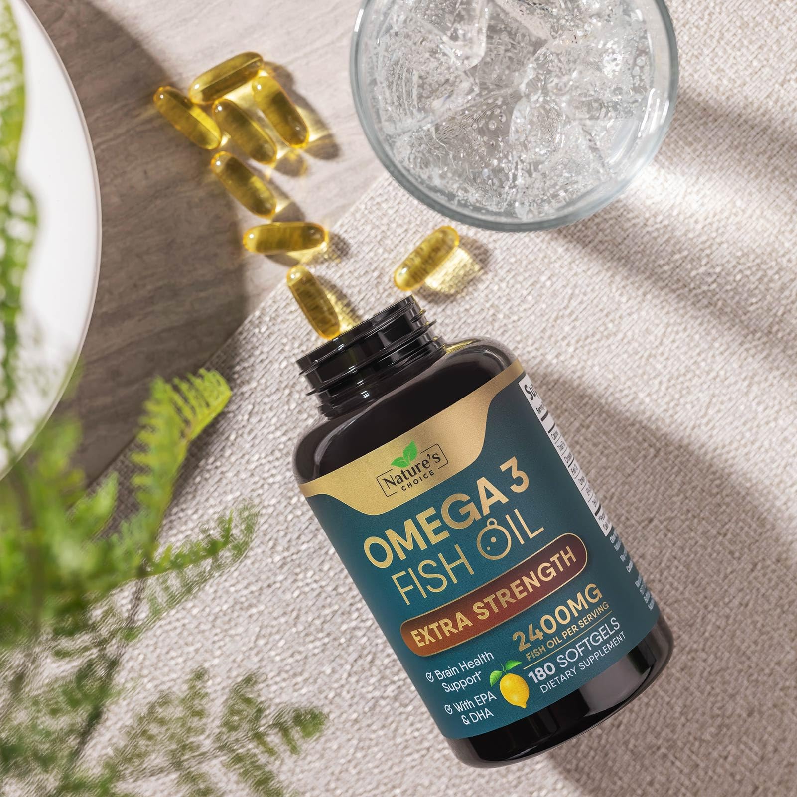 Third-party tested Nature's Choice omega3 softgels for reliability