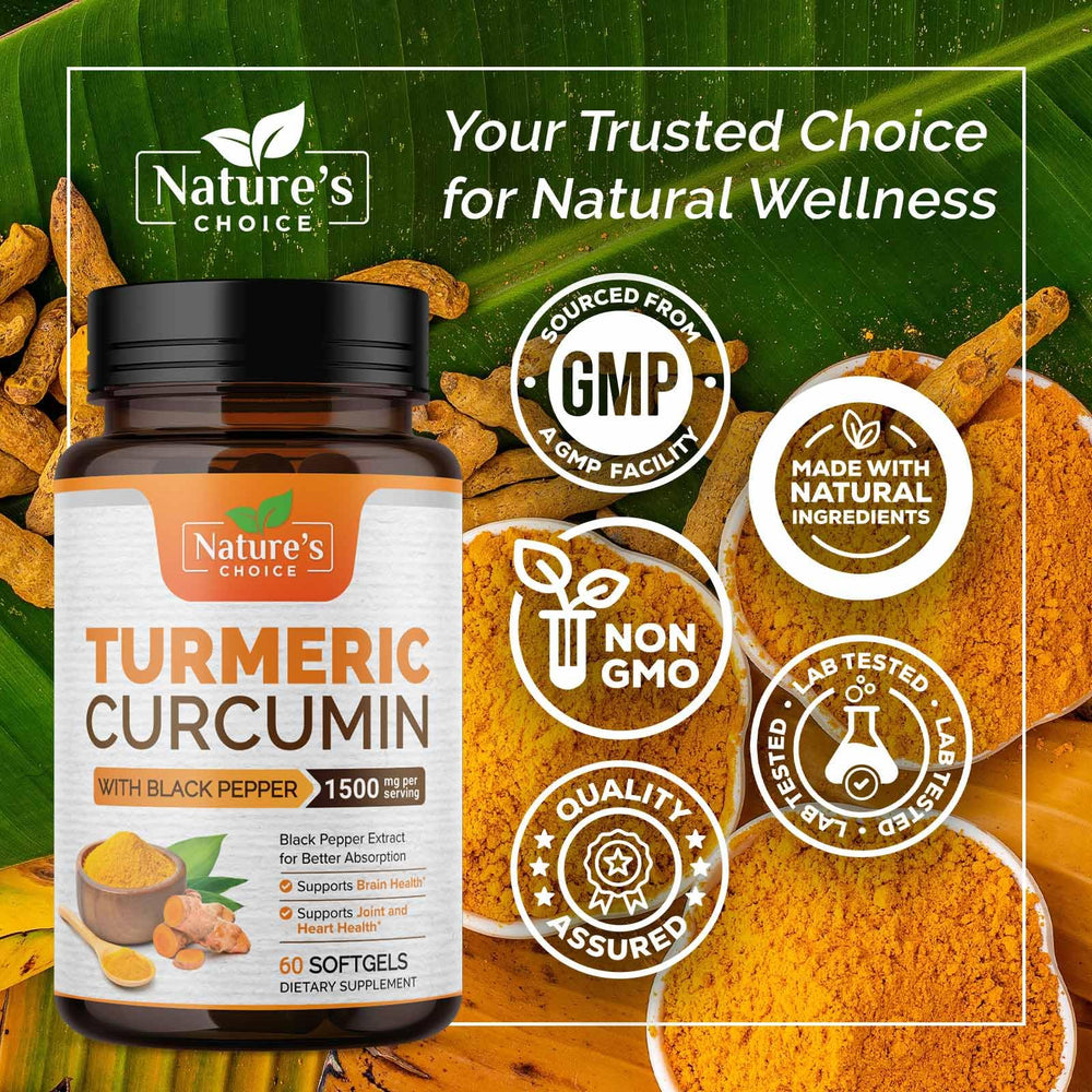 Nature's Choice softgel pack showcasing convenient daily capsules.